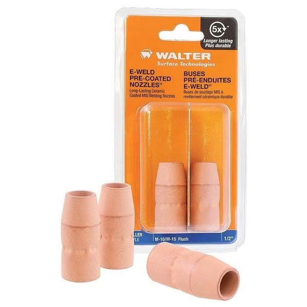 E-Weld Pre-Coated Nozzle Wn Lincoln Style 100L 1/2 F, Walter Surface Technologies, Mfr#: 54C013